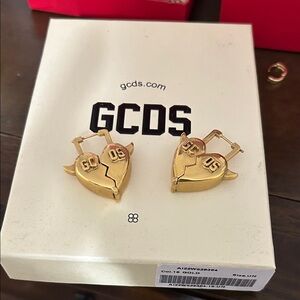 Gold Heart Earrings